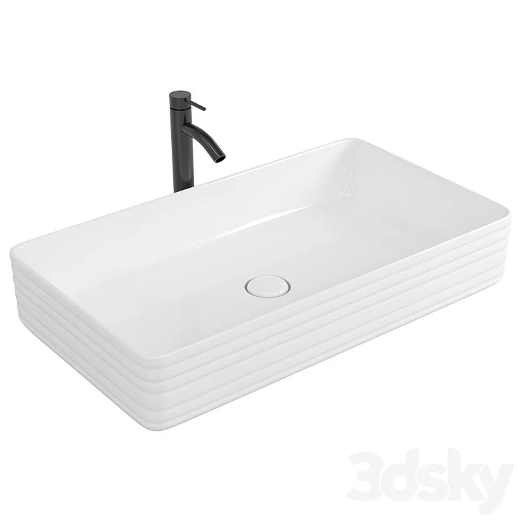 Countertop washbasin BelBagno BB1408